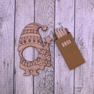 Kit gnomo nadal amb arbre per pintar