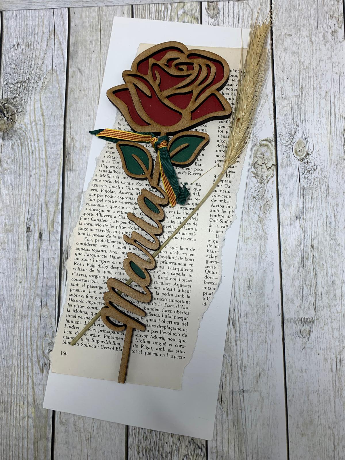 🌹 Rosa de Fusta personalitzada 🌹